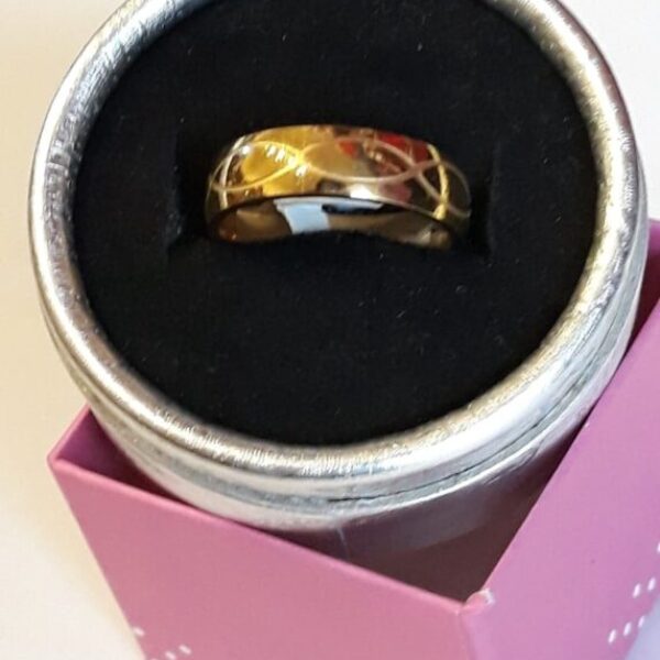 Verighete,placate cu aur de 24k,cu model