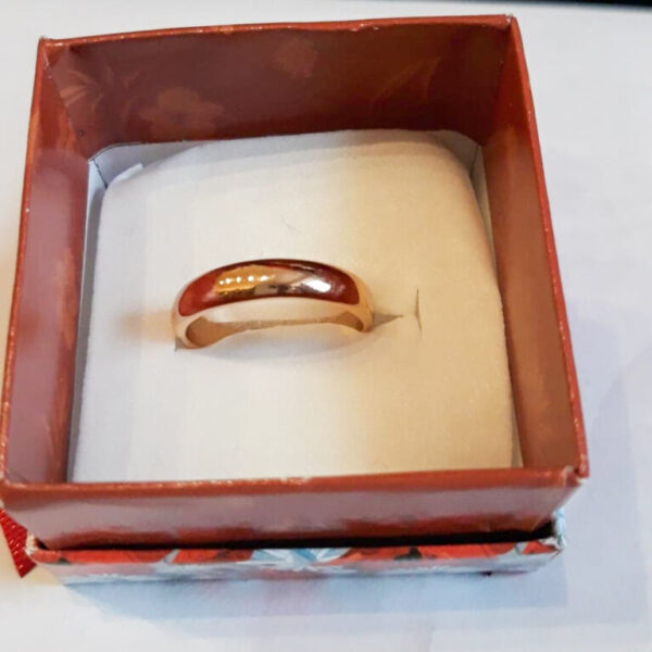 Verighete simple,placate cu aur de 24k