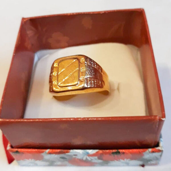 Inel bărbați,placat cu aur de 24k