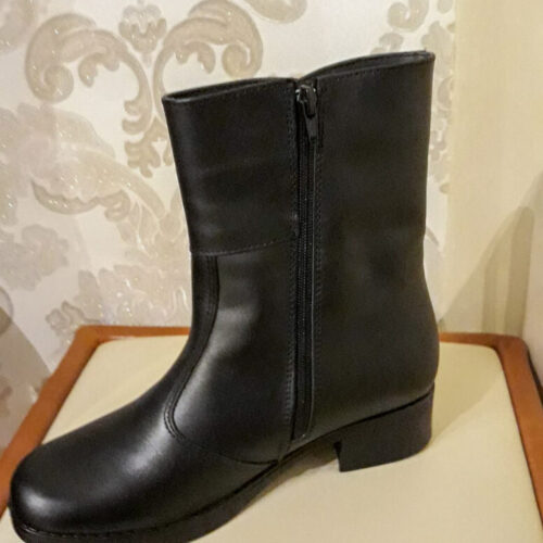 Botine damă,din piele,imblanite,toc comod si lat,marimi în stoc:35,36 38