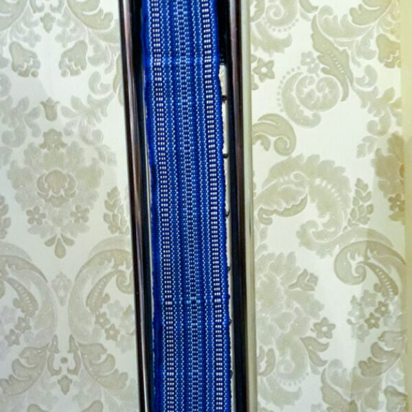 Brau tradițional bărbați,pe nuanțe de albastru,tesut,lung.1,50 m/7cm lat