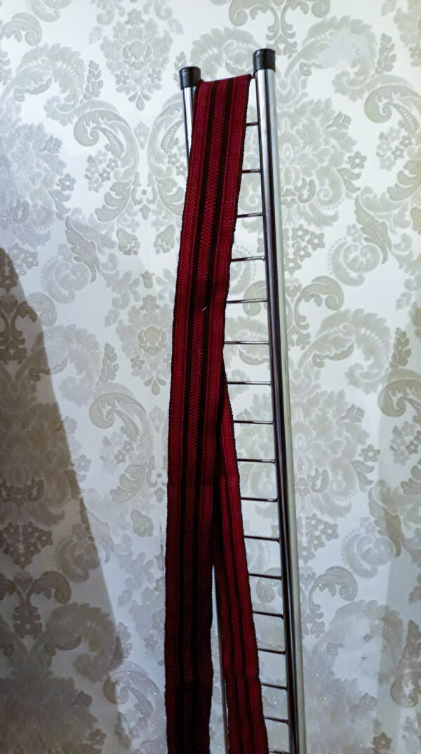 Brau tradițional,tesut,pe nuanțe de roșu,lung.1,50m/8cm lățime